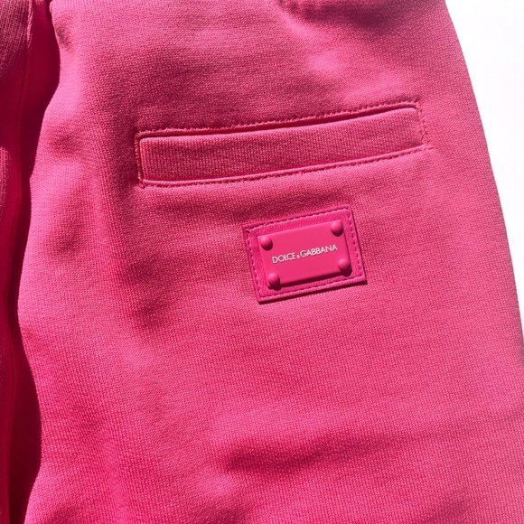 NWT Authentic Kids Dolce & Gabbana Pink Sweat Pants Joggers 7/8 - Picture 4 of 9